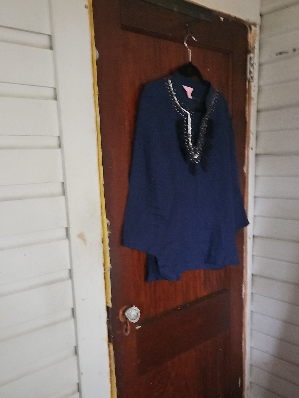 Lilly Pultizer Beaded Trim Vneck Top